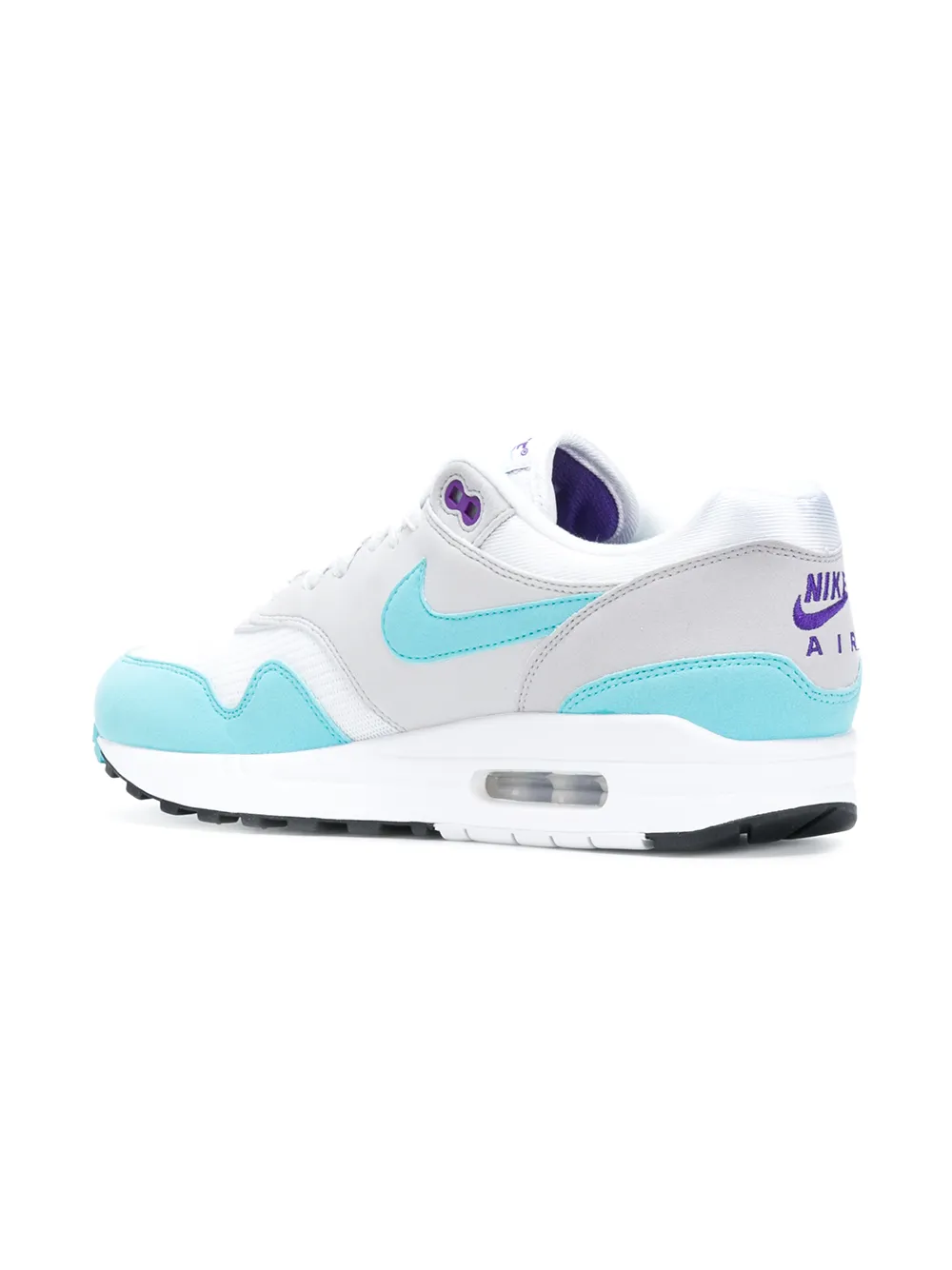 Nike Air Max 1 Og Anniversary Sneakers | Nike Air Max 1 Anniversary White Aqua Grey Black Green Blue Sz 10.5 908375 105