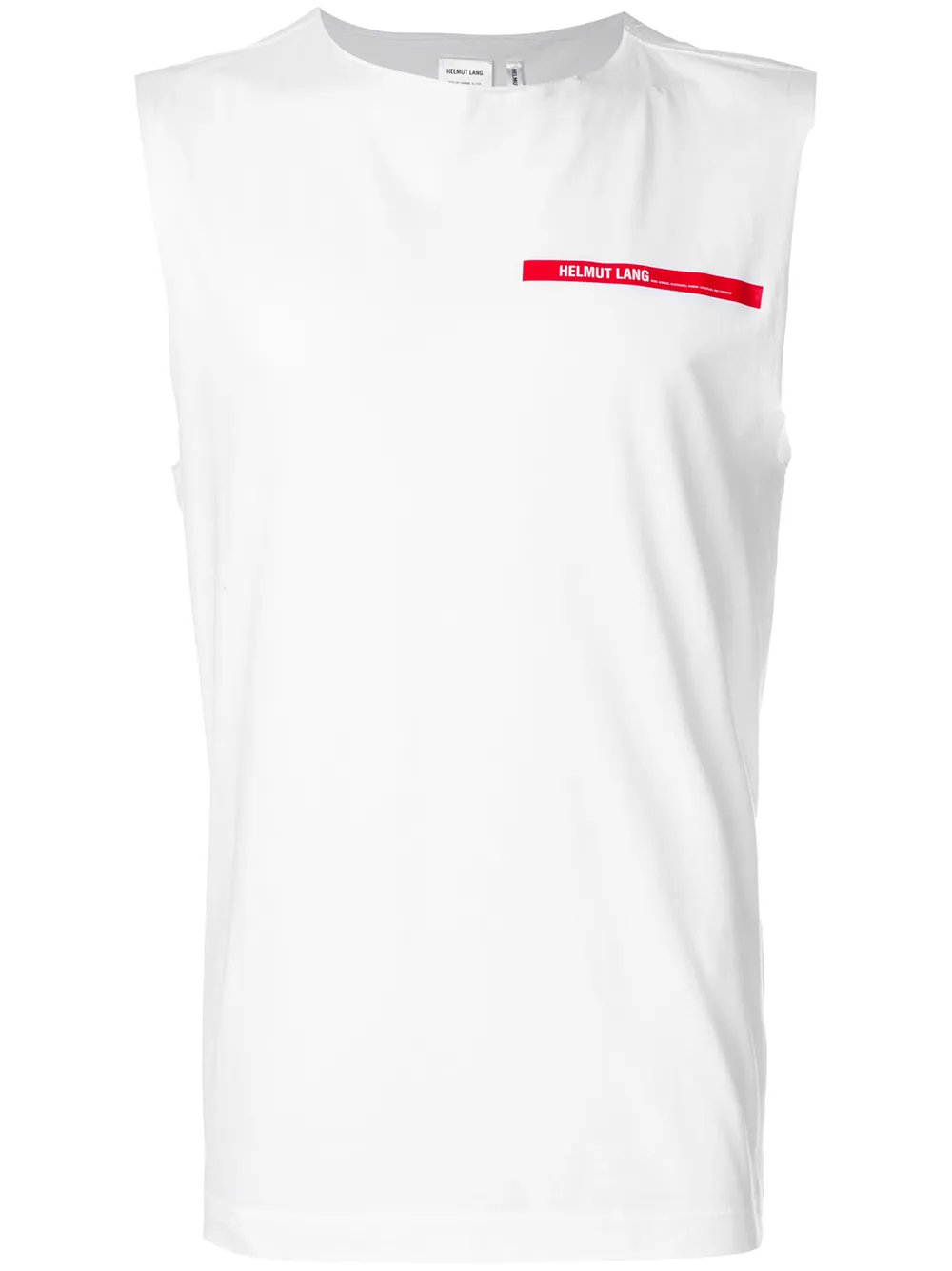 Helmut Lang distressed logo tank | White | Image 1