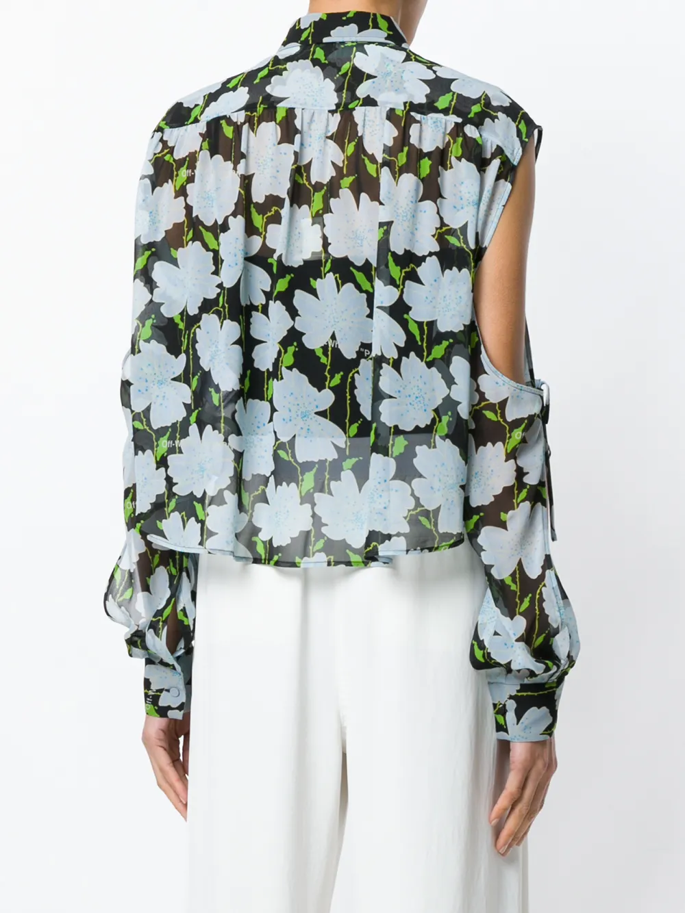 Off-White cropped shirt Veelkleurig