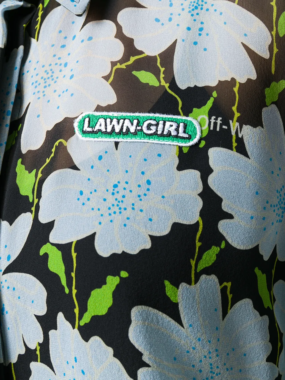 Off-White cropped shirt Veelkleurig