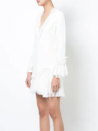 White Ruffle Dress