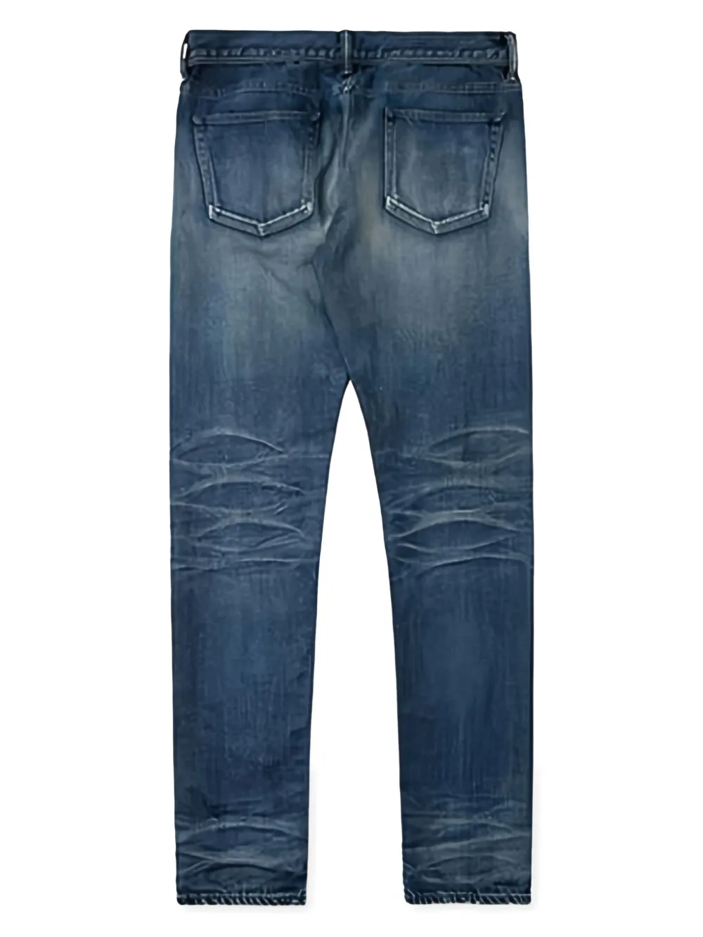 John Elliott jeans met vervaagd effect - Blauw