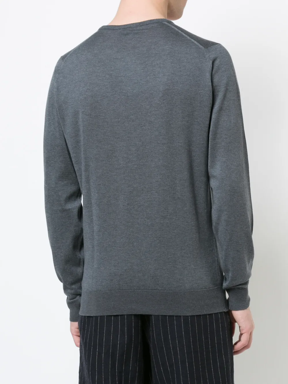 John Smedley classic crew-neck sweater Grijs