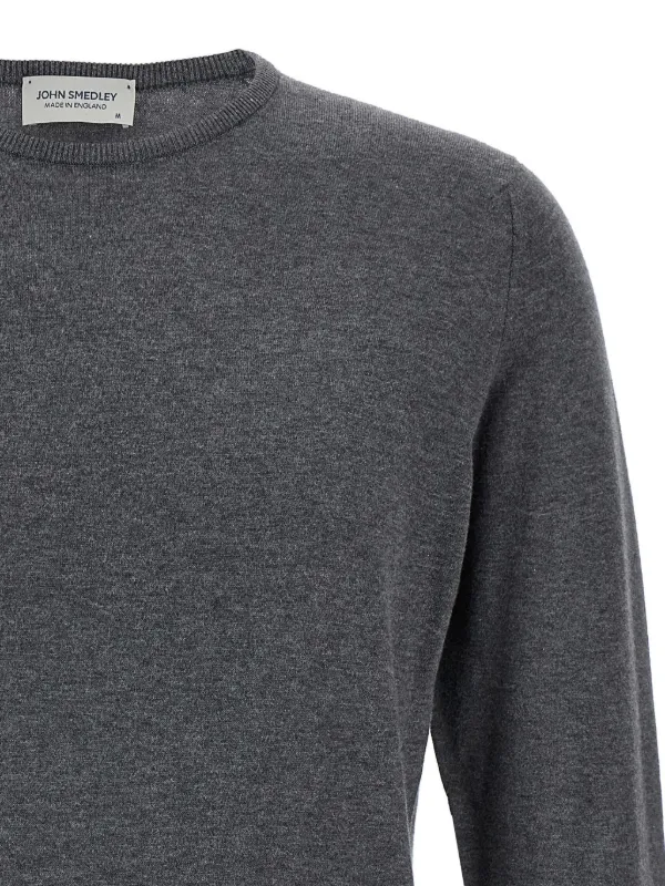 John Smedley Cotton Sweater Grey FARFETCH IN
