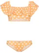 Image 1 of Lisa Marie Fernandez Mira polka dot print flounce bikini