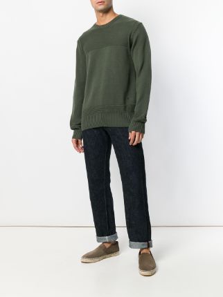 ribbed panel sweater展示图