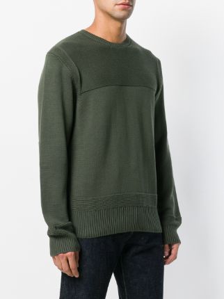 ribbed panel sweater展示图