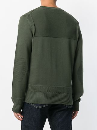 ribbed panel sweater展示图