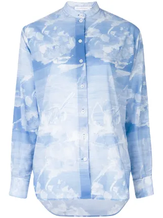 Victoria Beckham Cloud Print Shirt Farfetch Victoria Beckham Cloud Print Shirt