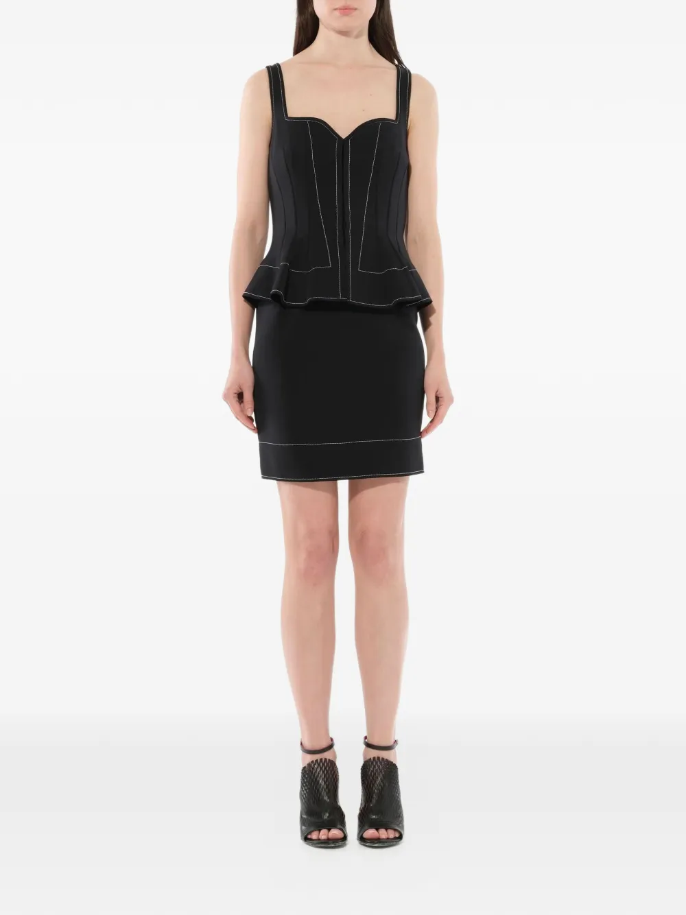 Givenchy Minikleid mit Schößchen - Schwarz
