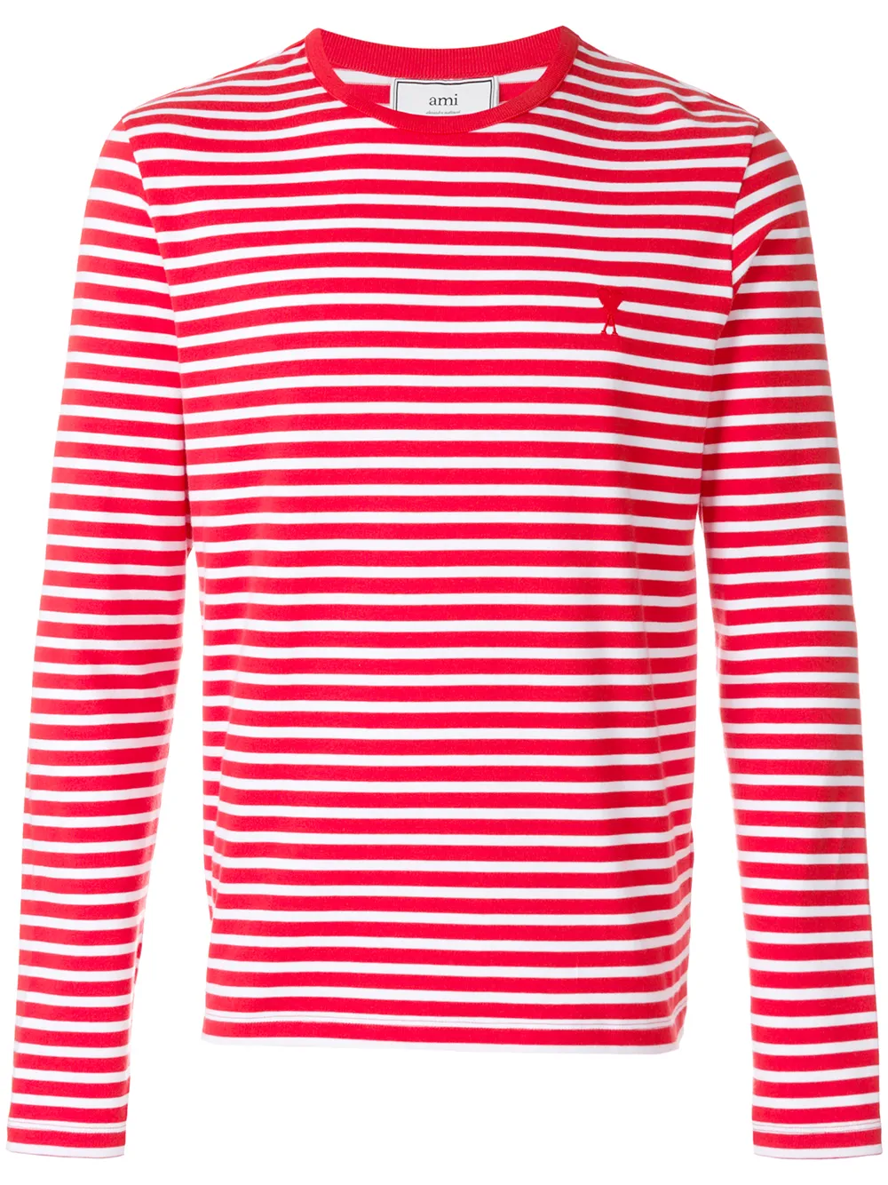 ami long sleeve heart tee