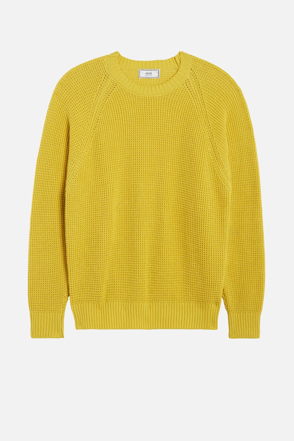 yellow crew neck sweater