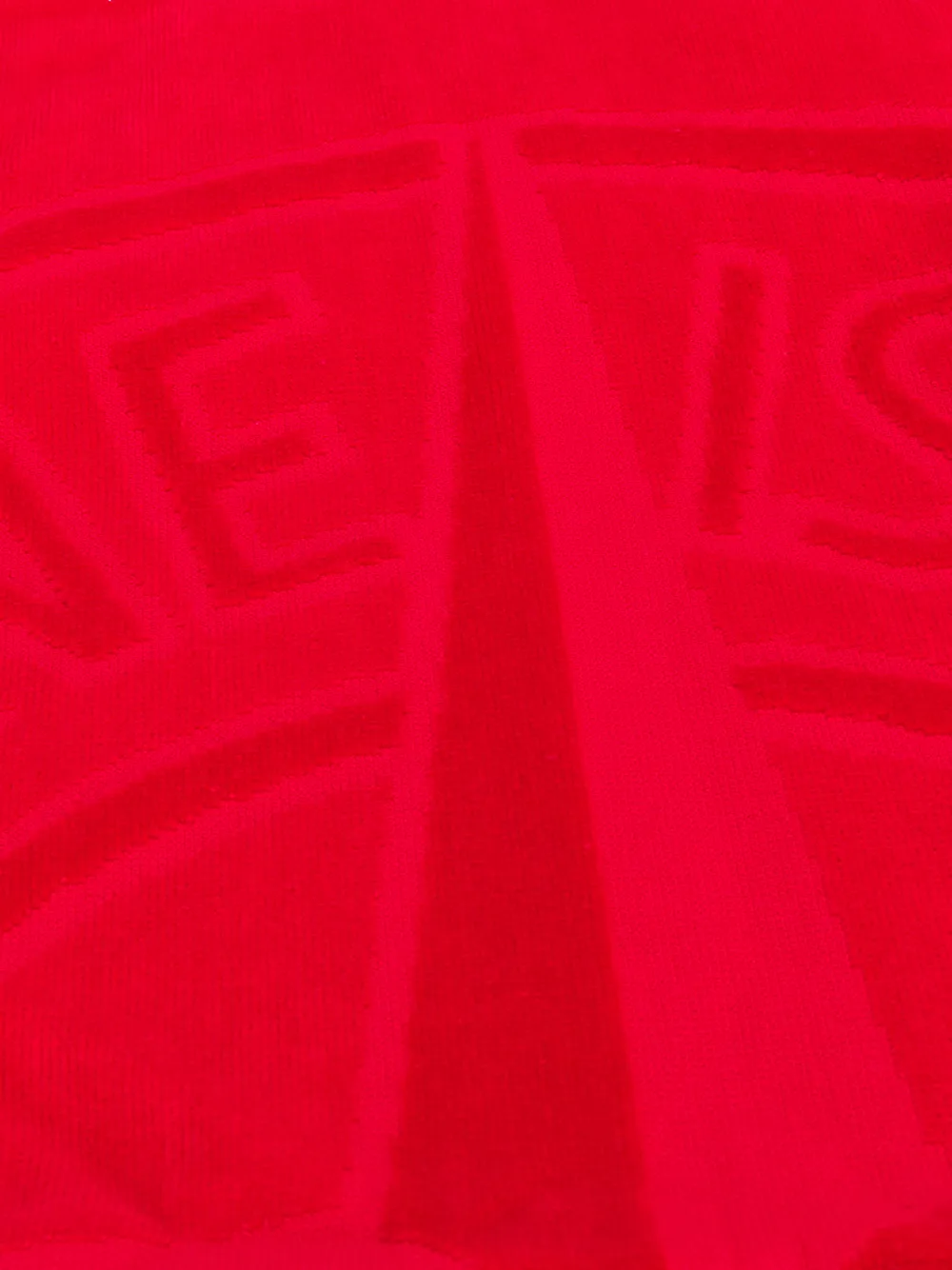  Stone Island Junior Logo Embroidered Towel   Rot 