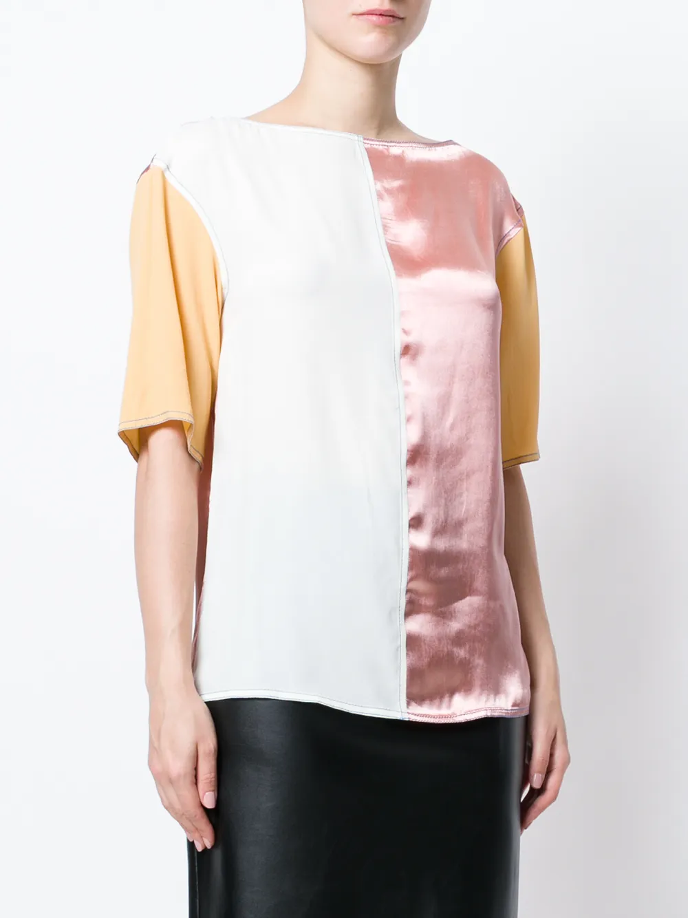 Marni kleur geblokkeerde blouse Roze