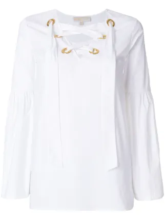 michael kors blouses white