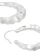 All Blues Fat Snake carved sterling silver earrings