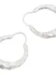 All Blues Fat Baby Snake carved sterling silver earrings