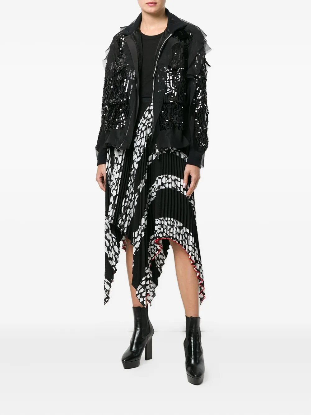 sacai sequin-embellished bomber jacket | Varsity Jackets | Image 2