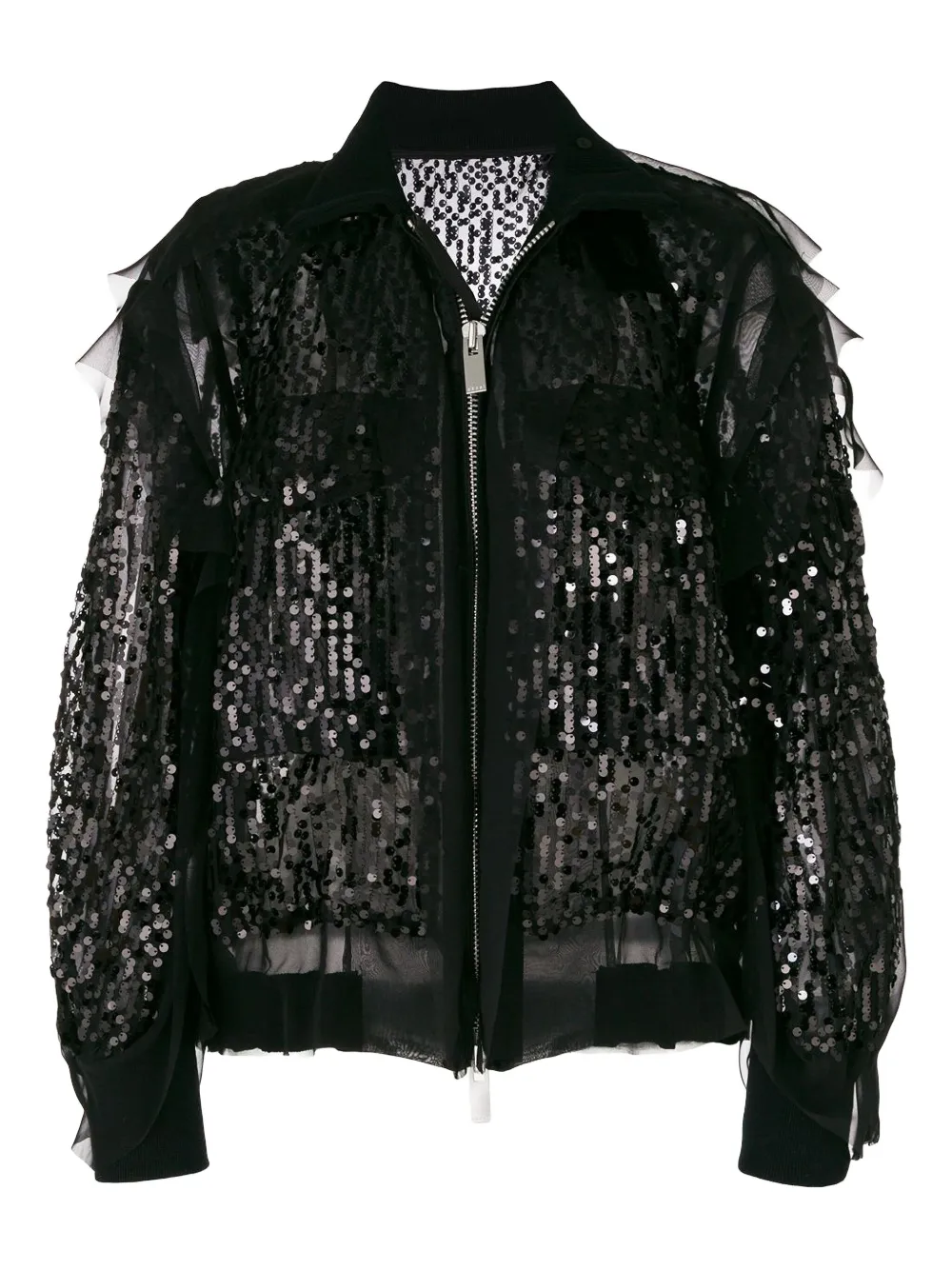 sacai ボンバージャケット - ブラック sacai ボンバージャケット - ブラック