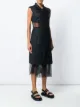 Maison Margiela sleeveless tulle panel blazer dress