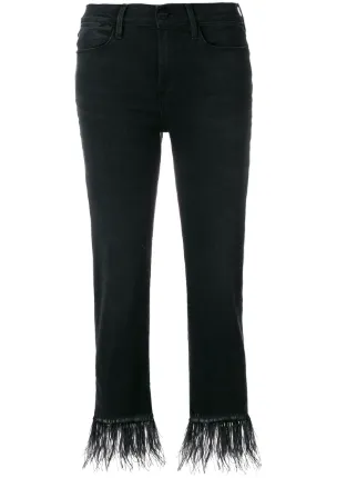 frame feather jeans