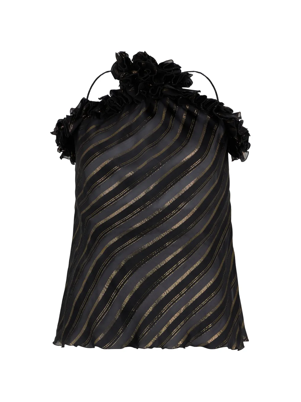 Philosophy Di Lorenzo Serafini Blusa con motivo a strisce - Nero