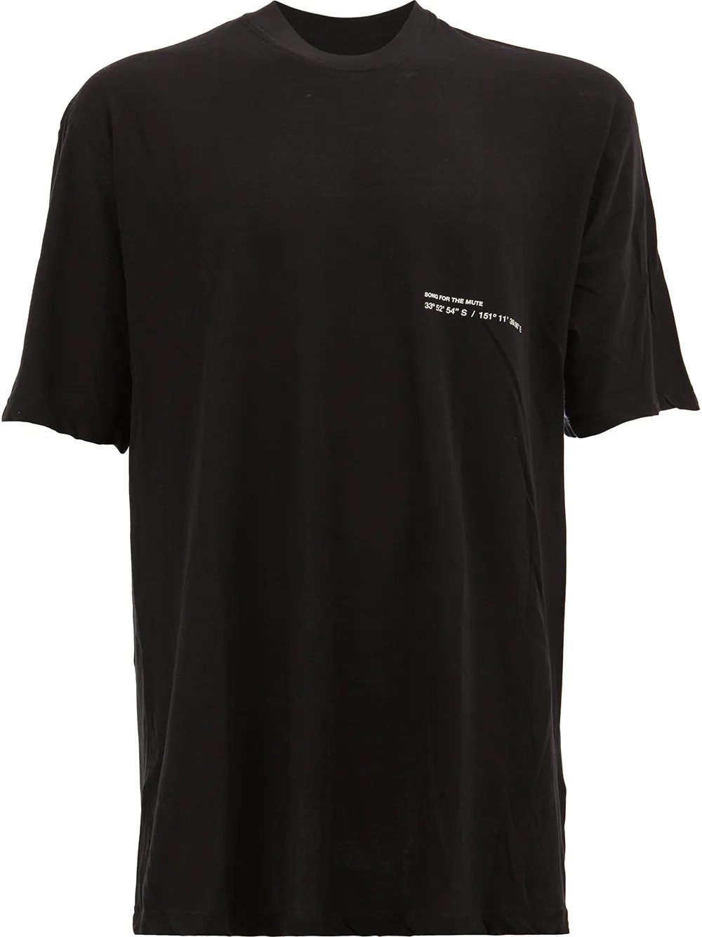Song For The Mute T-shirt con foto posteriore - Nero