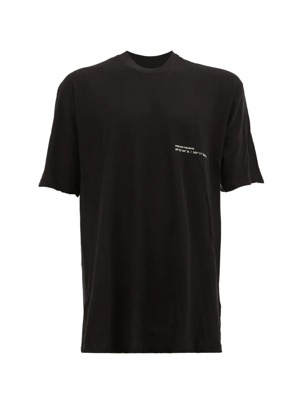 Song For The Mute T-shirt con foto posteriore - Nero
