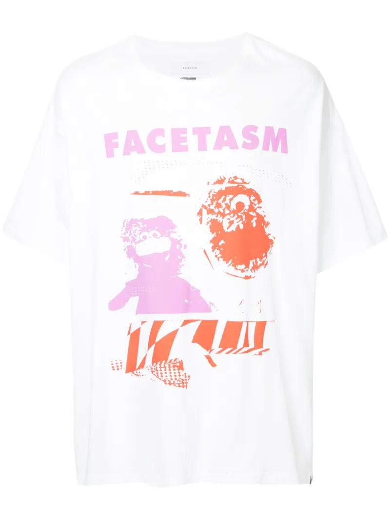 футболка с принтом логотипа Facetasm
