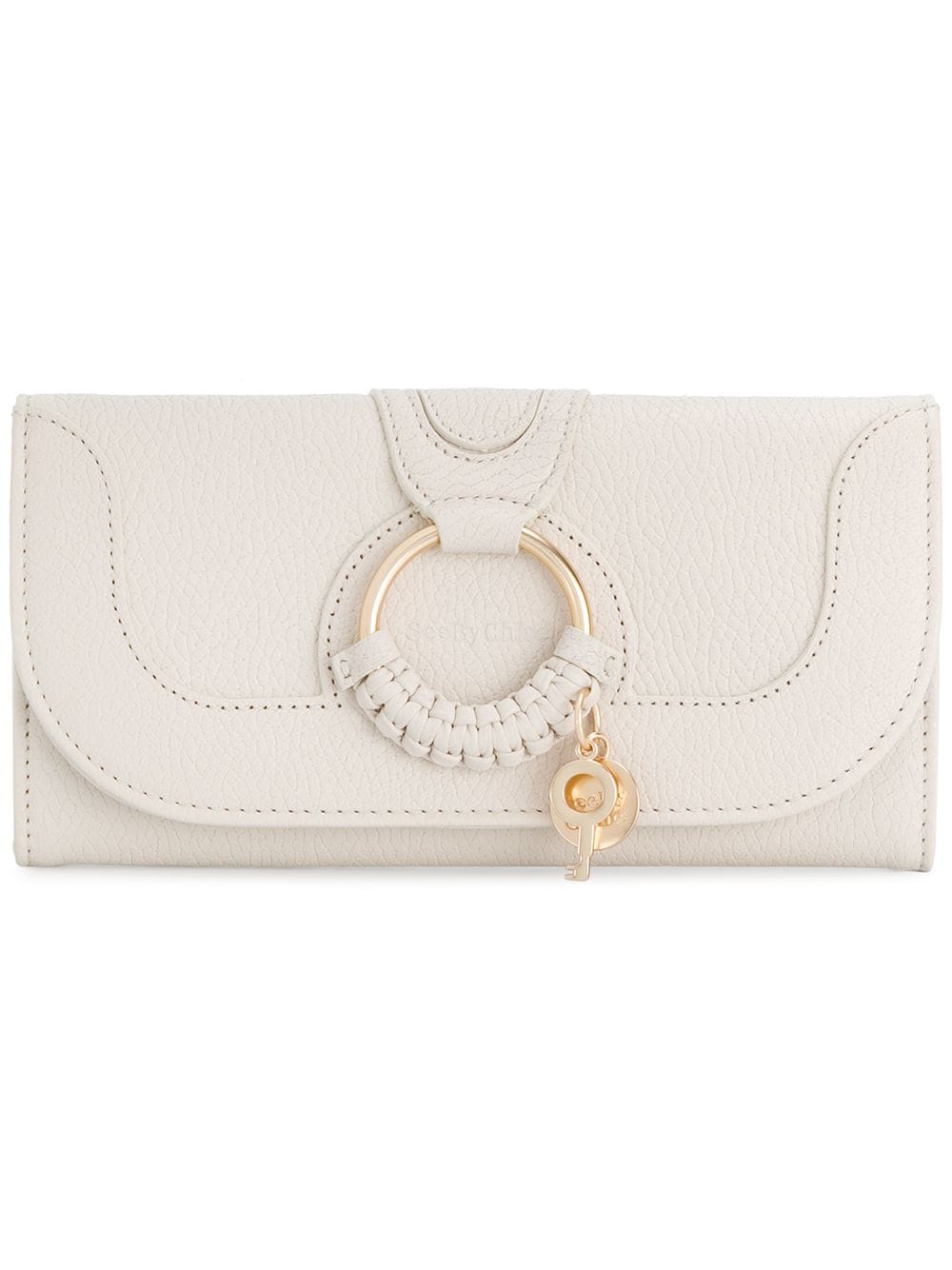 

See by Chloé ring detail wallet - White