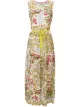 Image 1 of RED Valentino floral embroidery sleeveless maxi dress