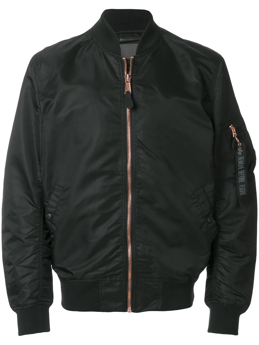 

Alpha Industries ruched bomber jacket - Black