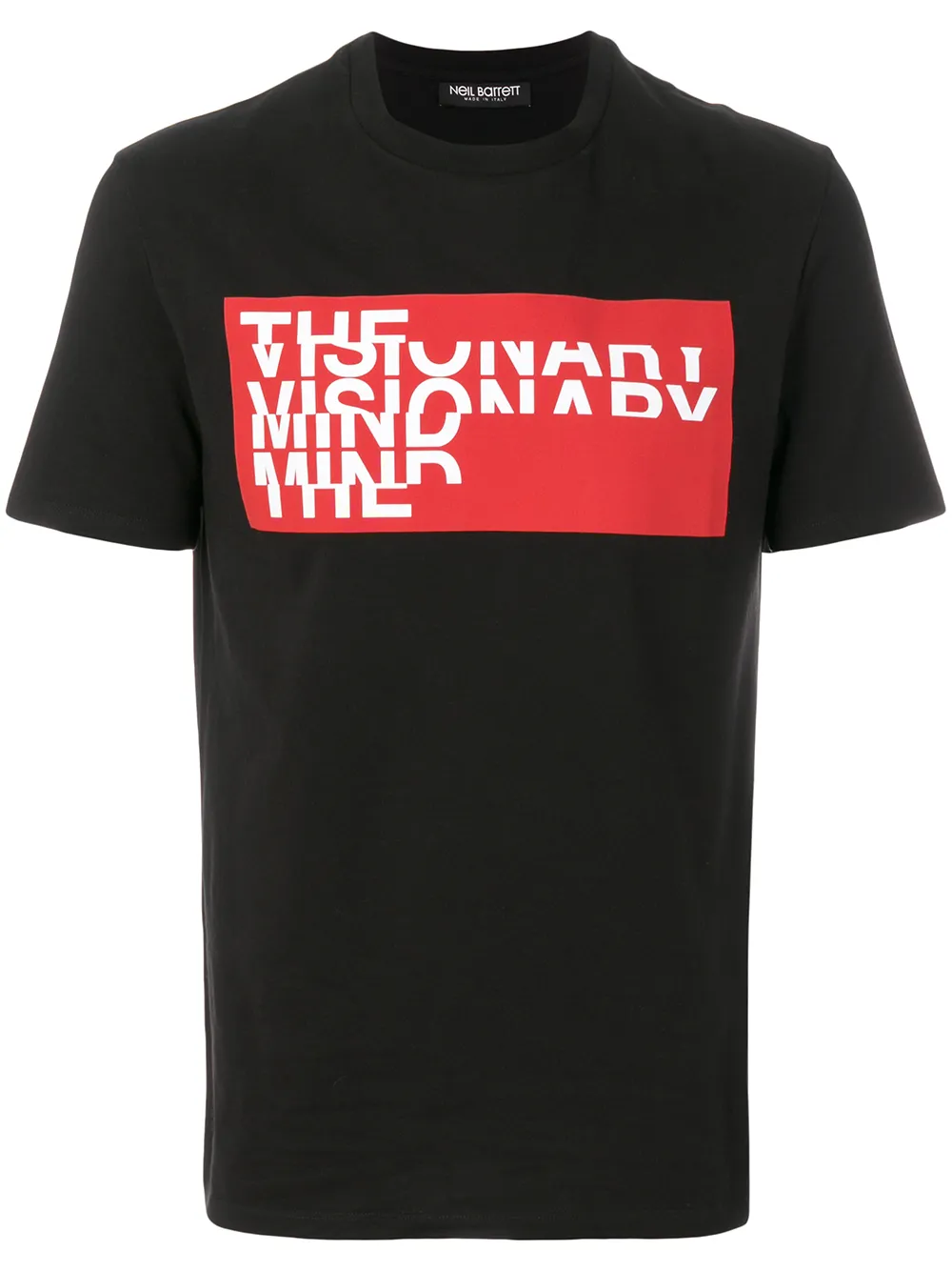 Neil Barrett slogan-print distressed T-shirt