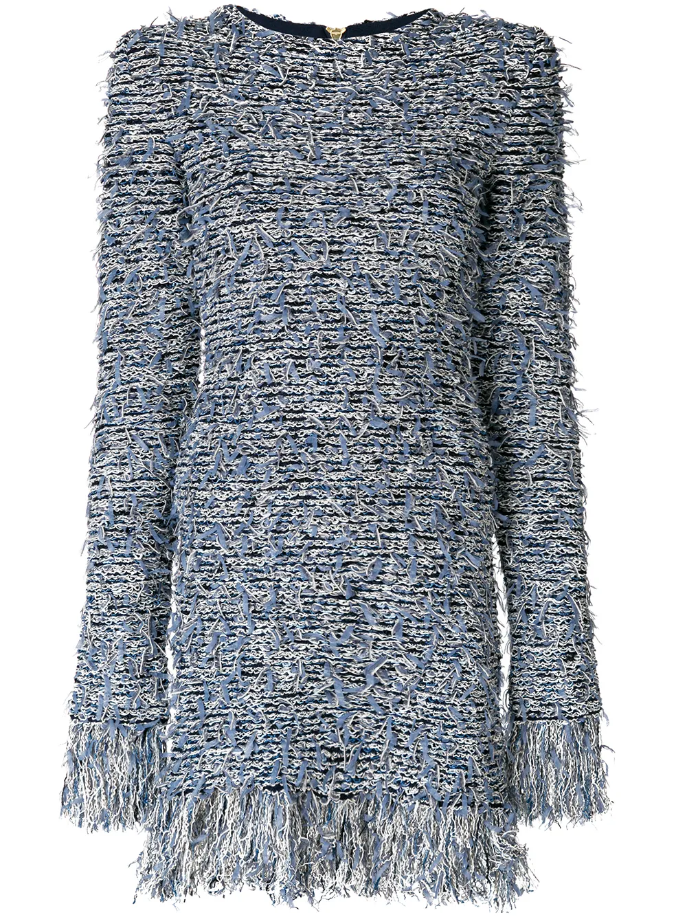 

Balmain fringed mini dress - Azul