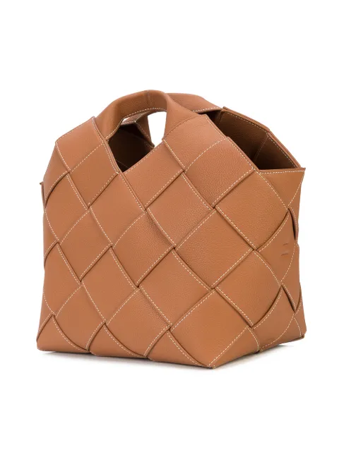Borsa a tracolla in rafia con patch logo Loewe | Ratti Boutique