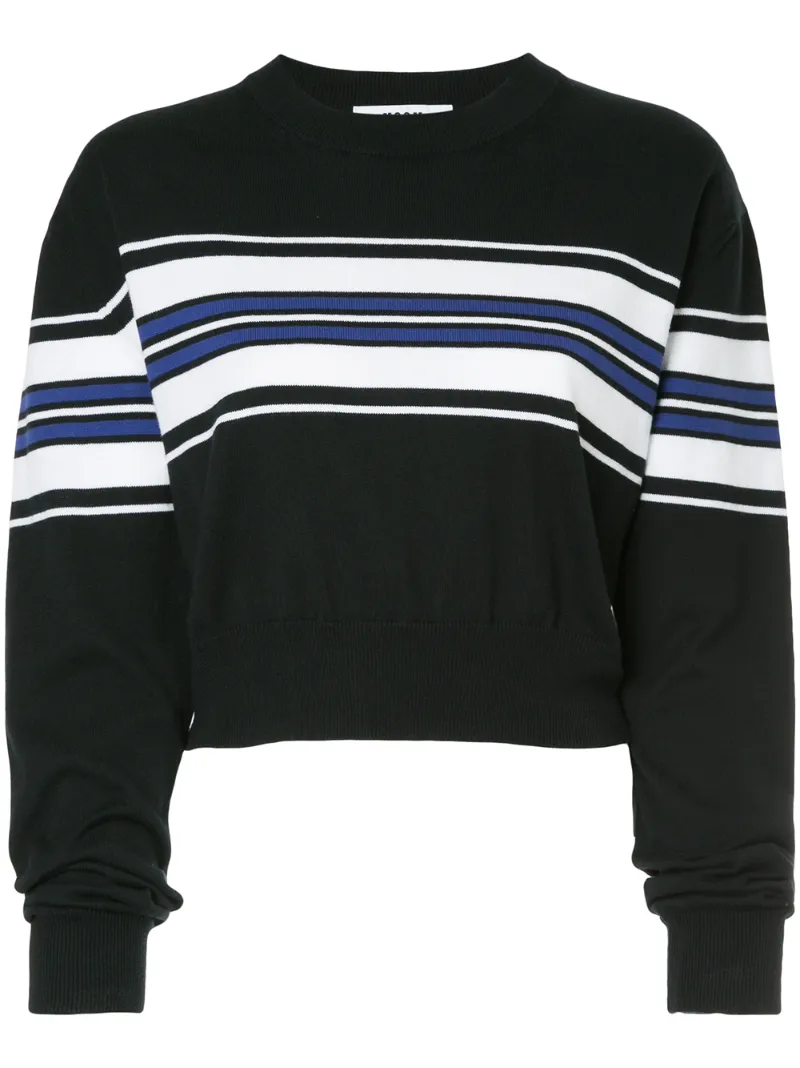 укороченный свитер в полоску MSGM