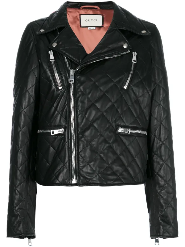 Gucci Quilted Leather Biker Jacket Hk 47 500 Order Overseas Gucci Quilted Leather Biker Jacket Hk