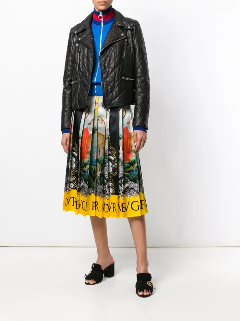 Gucci Quilted Leather Biker Jacket Farfetch