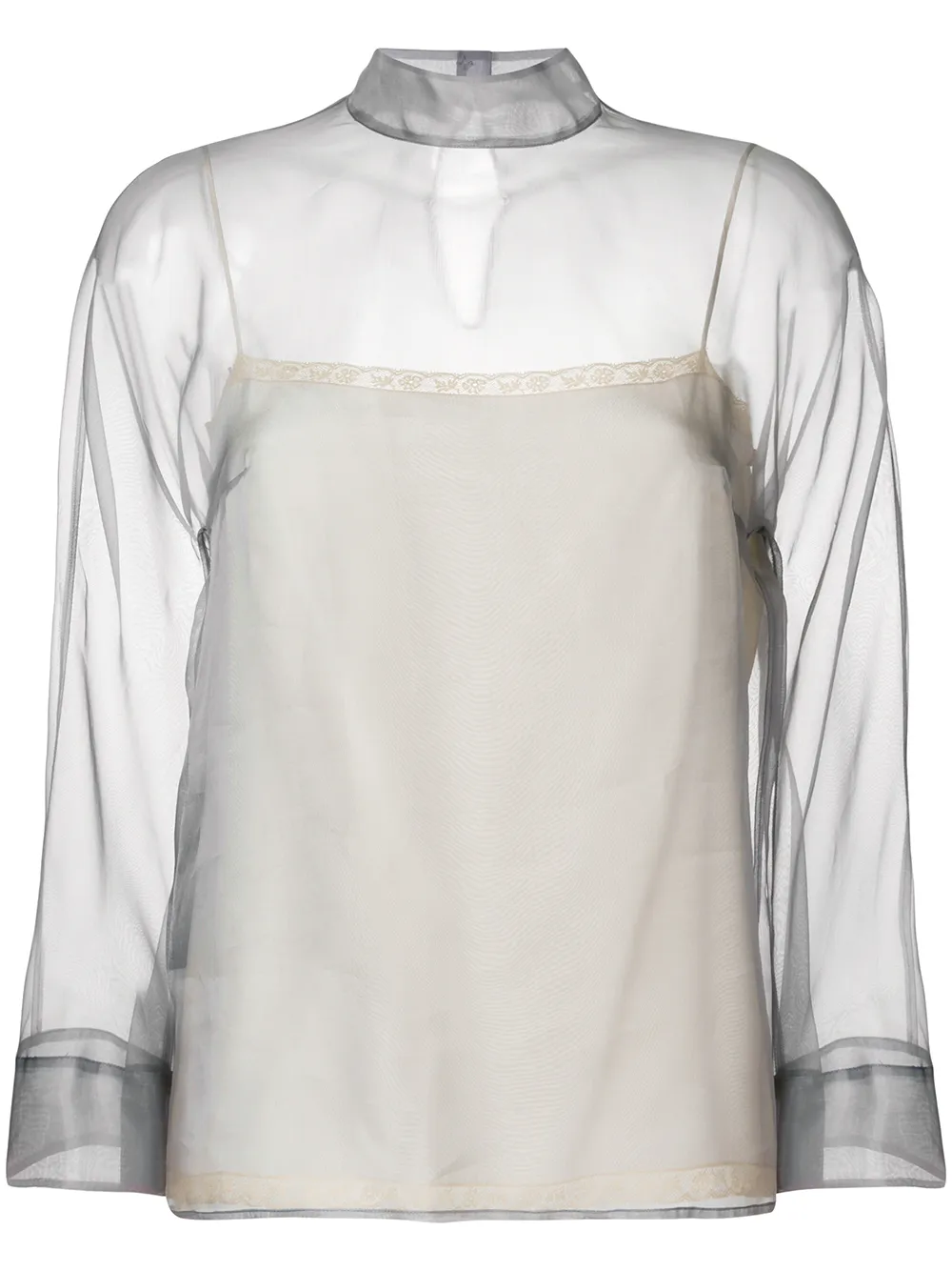 Prada Sheer Blouse $773 - Buy Online SS18 - Quick Shipping, Price