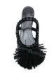 Carven weave strap fringed front ballerinas