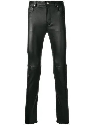 Saint laurent leather deals pants mens