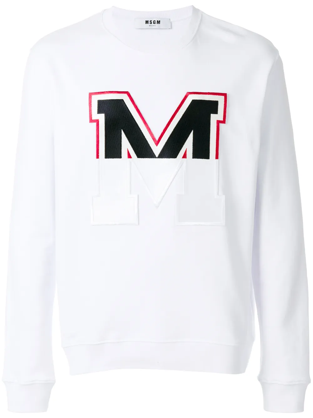 msgm logo贴花套头衫
