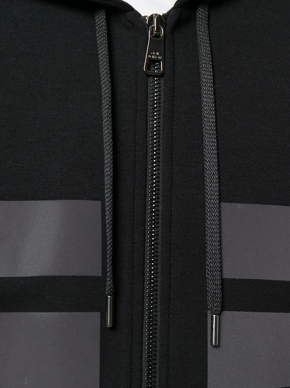 Neil Barrett gematteerde hoodie Zwart