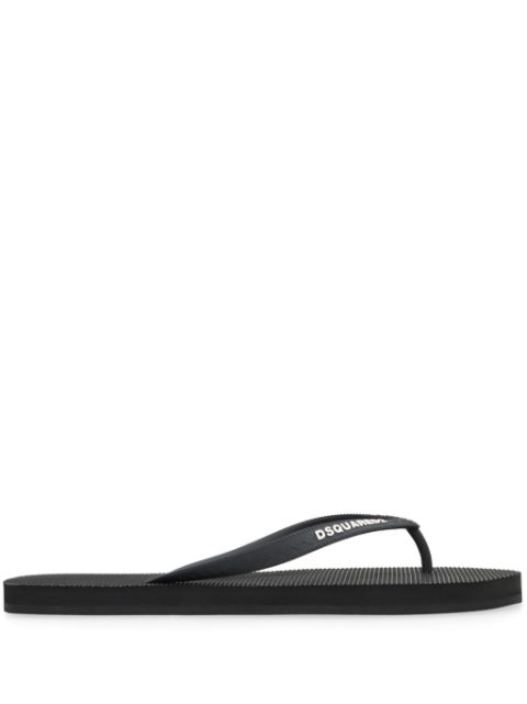 DSQUARED2 logo flip flops Men