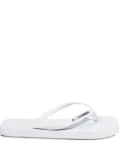 DSQUARED2 branded flip-flops - White