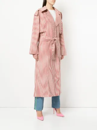 striped trench coat展示图