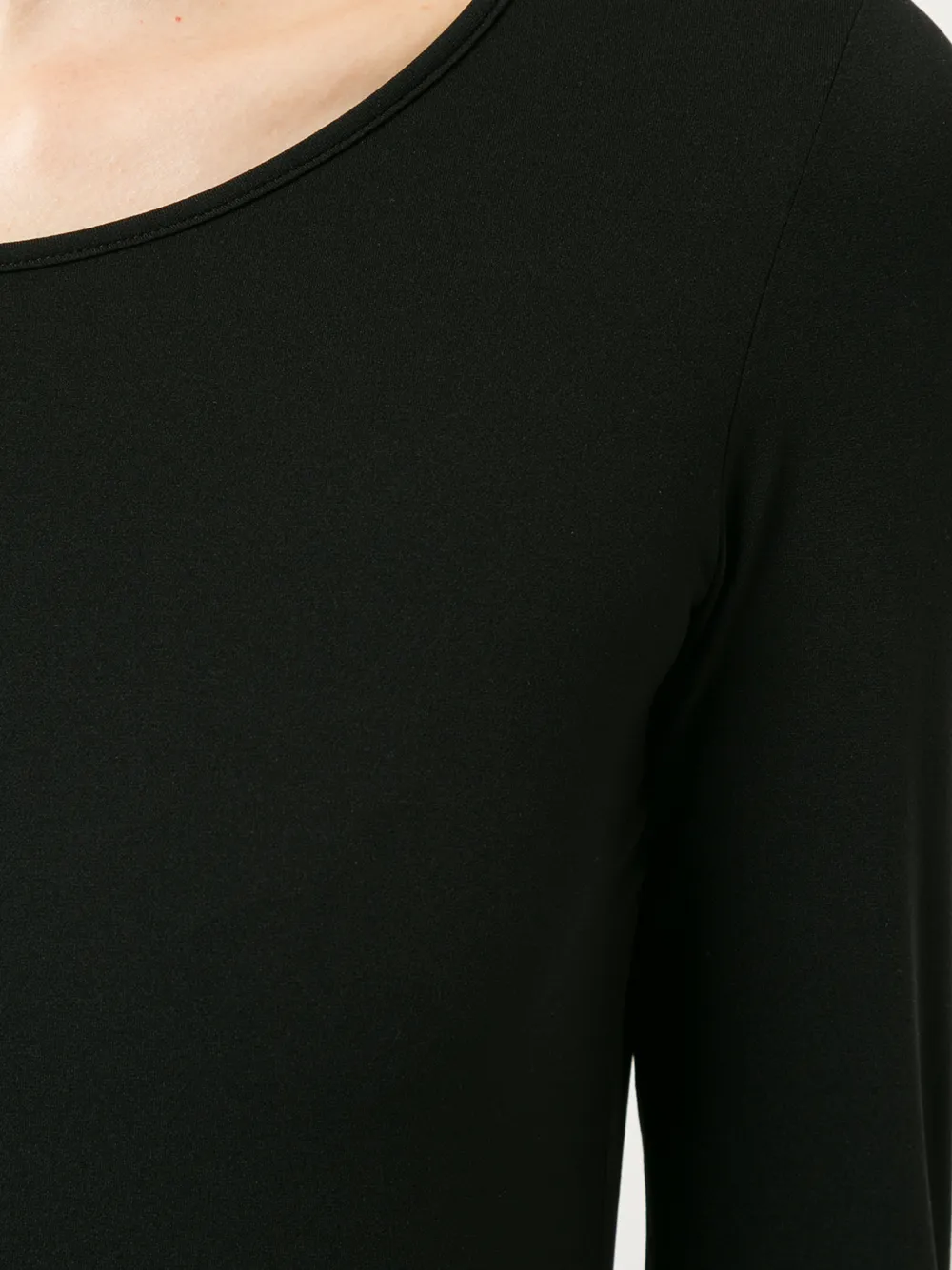 MARCCAIN three-quarter sleeve T-shirt Zwart
