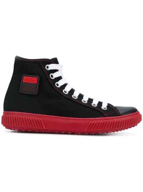 prada pink high tops