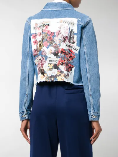 Off-White flower shop denim jacket blue 