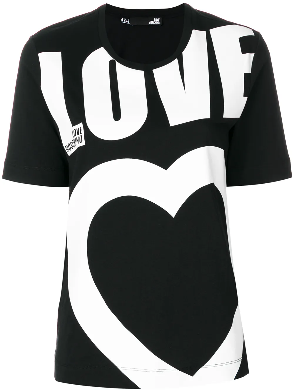 love moschino logo print t-shirt